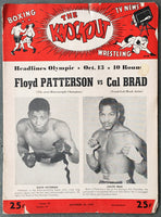 PATTERSON, FLOYD-CALVIN BRAD OFFICIAL PROGRAM (1955)