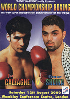CALZAGHE, JOE-OMAR SHIEKA OFFICIAL PROGRAM (2000)