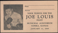 LOUIS, JOE-ORLANDO OTT EXHIBITION FIGHT ENVELOPE (1949)