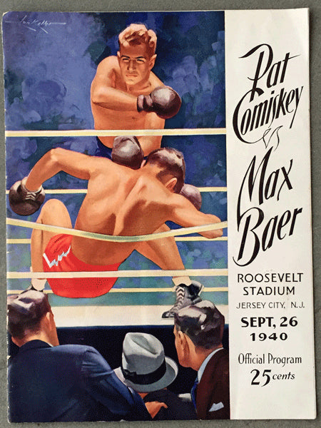 BAER, MAX-PAT COMISKEY OFFICIAL PROGRAM (1940)