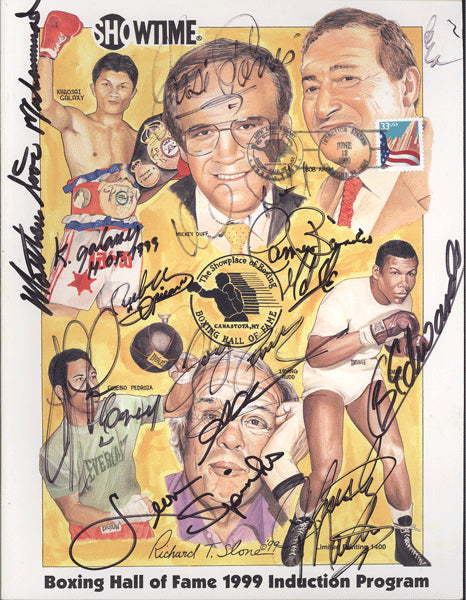 1999 BOXING HALL OF FAME SIGNED INDUCTION PROGRAM