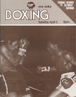 HEARNS, THOMAS-ALFONSO HAYMAN OFFICIAL PROGRAM (1979)