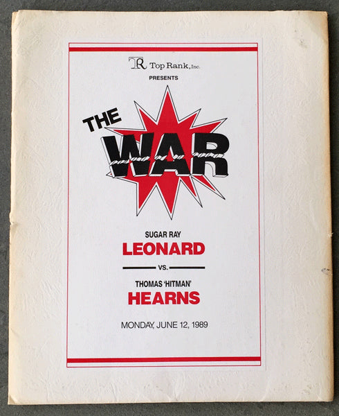 LEONARD, SUGAR RAY-THOMAS HEARNS PRESS KIT (1989)