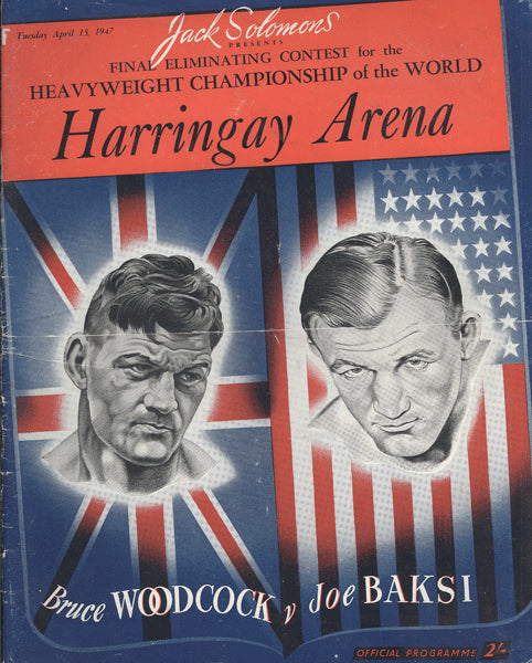 WOODCOCK, BRUCE-JOE BAKSI OFFICIAL PROGRAM (1947)