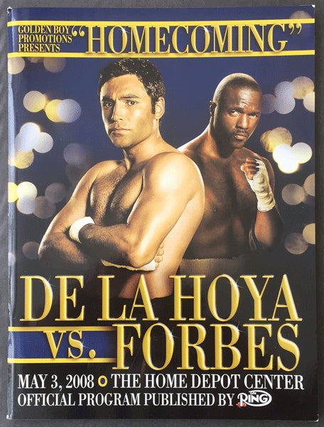 DE LA HOYA, OSCAR-STEVE FORBES OFFICIAL PROGRAM (2008)