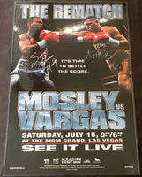 MOSLEY, SUGAR SHANE-FERNANDO VARGAS SIGNED ON SITE POSTER (2006-SIGNED BY BOTH)