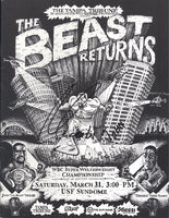 NORRIS, TERRY-JOHN "THE BEAST" MUGABI SIGNED OFFICIAL PROGRAM (
