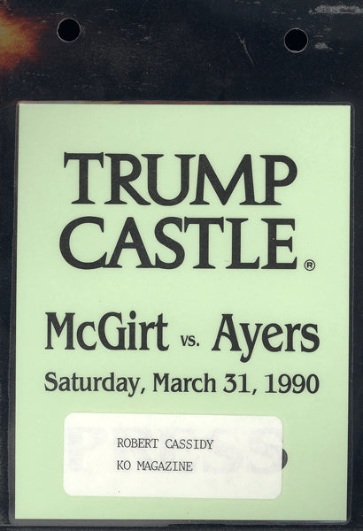 MCGIRT, BUDDY-TOMMY AYERS CREDENTIAL (1990)