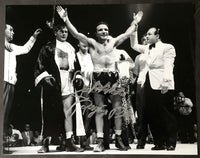 LAMOTTA, JAKE SIGNED LARGE FORMAT PHOTO (FROM MITRI FIGHT)