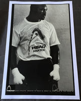 HOLYFIELD, EVANDER HEAD ATHLETIC ADVERTISING POSTER (1990'S)