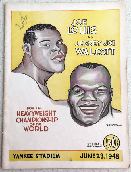 LOUIS, JOE-JERSEY JOE WALCOTT II OFFICIAL PROGRAM (1948)