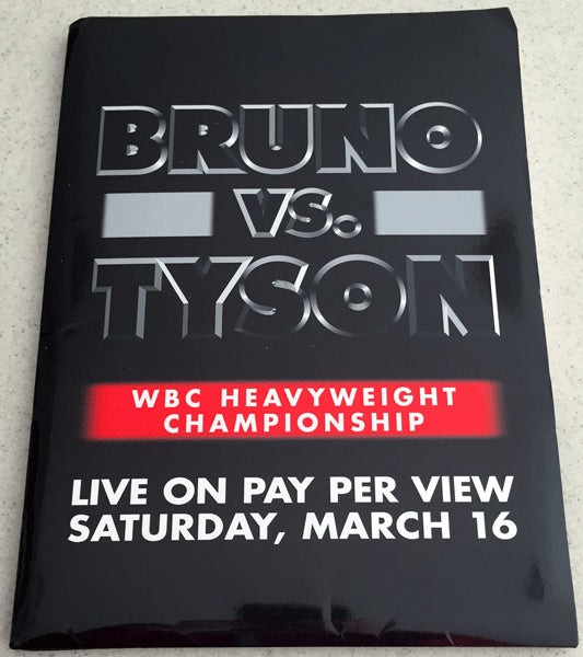 TYSON, MIKE-FRANK BRUNO II PRESS KIT (1996)