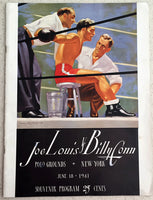 LOUIS, JOE-BILLY CONN I OFFICIAL PROGRAM (1941)