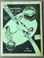 ROBINSON, SUGAR RAY-CARMEN BASILIO II PRESS KIT (1958)