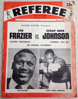 FRAZIER, JOE-GEORGE "SCRAP IRON" JOHNSON SOUVENIR PROGRAM (1967)