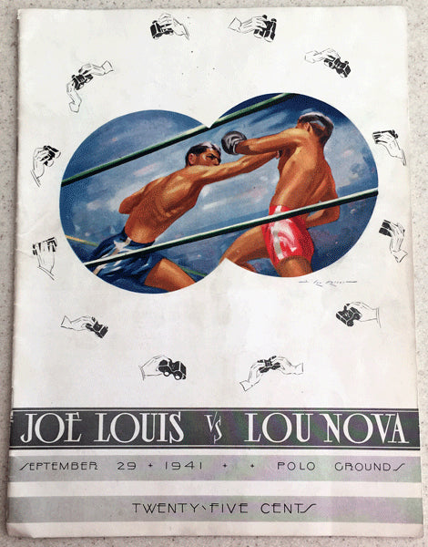 LOUIS, JOE-LOU NOVA OFFICIAL PROGRAM (1941)