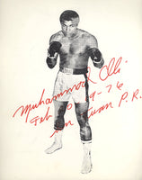 ALI, MUHAMMAD SIGNED PHOTO (1976-AS CHAMPION)