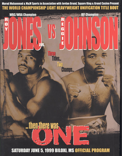 JONES, JR., ROY-REGGIE JOHNSON OFFICIAL PROGRAM (1999)