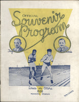 LOUIS, JOE-AL ETTORE OFFICIAL PROGRAM (1936)