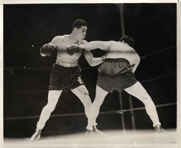 LOUIS, JOE-MAX SCHMELING I WIRE PHOTO (1936)