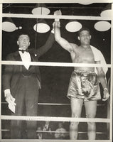 LOUIS, JOE-PRIMO CARNERA WIRE PHOTO (1935-LOUIS THE WINNER)