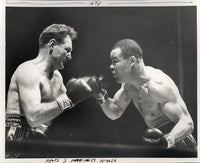 LOUIS, JOE-LEE SAVOLD WIRE PHOTO (1951-1ST ROUND)