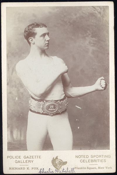 MITCHELL, CHARLIE CABINET CARD
