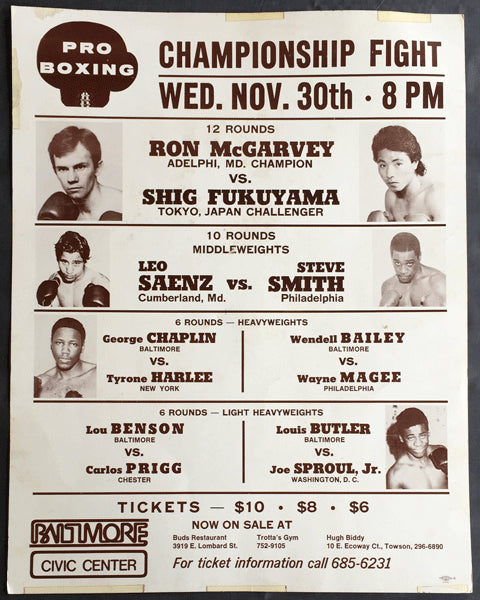 MCGARVEY, RON-SHIG FUKUYAMA ON SITE POSTER (1977)