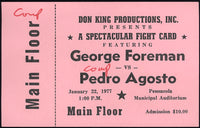 FOREMAN, GEORGE-PEDRO AGOSTO FULL TICKET (1977)