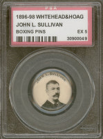 SULLIVAN, JOHN L. RARE SOUVENIR PIN (1896-98-PSA/DNA)