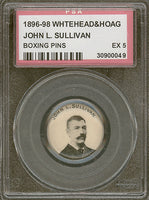 SULLIVAN, JOHN L. RARE SOUVENIR PIN (1896-98-PSA/DNA)