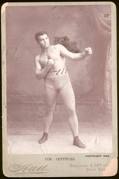 JEFFRIES, JIM CABINET CARD (1899)