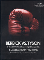 TYSON, MIKE-TREVOR BERBICK OFFICIAL PROGRAM (1986)