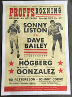 LISTON, SONNY-DAVE BAILEY ON SITE POSTER (1967)