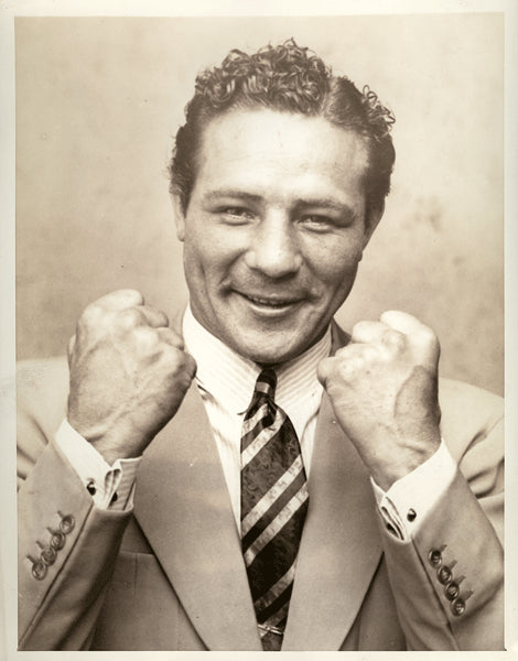 BAER, MAX ORIGINAL WIRE PHOTO (1934-DAY AFTER CARNERA FIGHT)