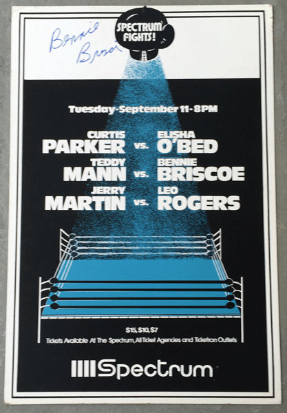 BRISCOE, BENNIE-TEDDY MANN SIGNED ON SITE POSTER (1979-SIGNED BY BRISCOE)