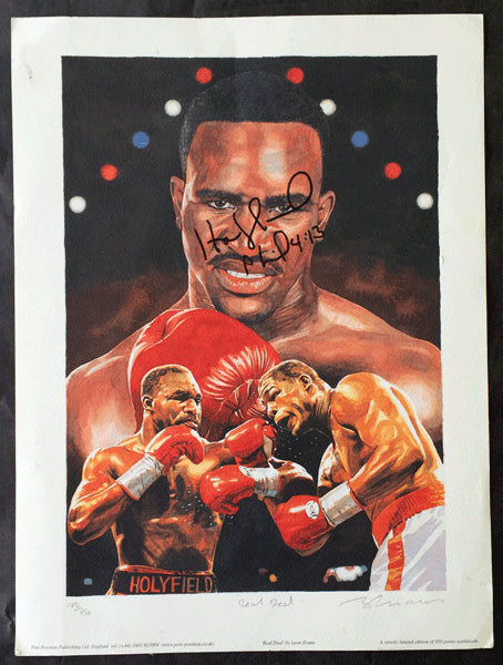HOLYFIELD, EVANDER SIGNED LIMITED EDITION PRINT