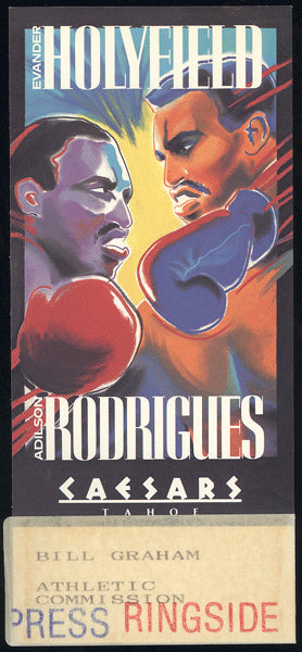 HOLYFIELD, EVANDER-ADILSON RODRIGUES PRESS CREDENTIAL (19