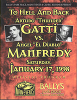 GATTI, ARTURO-ANGEL MANFREDDY OFFICIAL PROGRAM (1998)