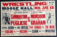 SAMMARTINO, BRUNO & ANTONIO PUGLIESE-GORILLA MONSOON & CRAZY LUKE GRAHAM ON SITE POSTER (1967)
