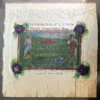 JOHNSON, JACK-"FIREMAN" JIM FLYNN SOUVENIR SILK (1912)