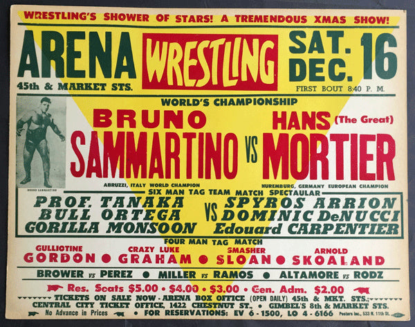 SAMMARTINO, BRUNO-HANS MORTIER ON SITE POSTER (1967)