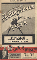 FUTCH, EDDIE GOLDEN GLOVES FINALS OFFICIAL PROGRAM (1935)