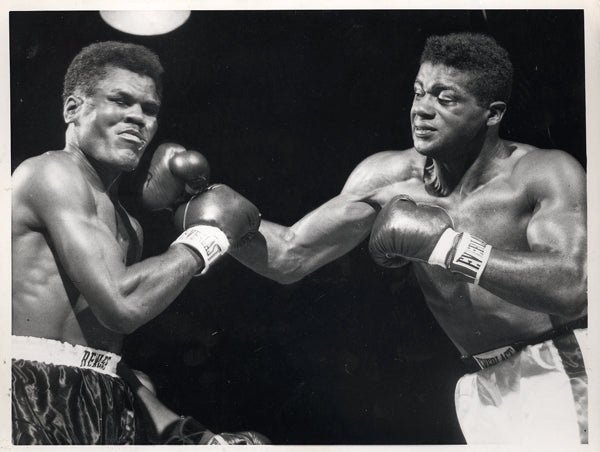 PATTERSON, FLOYD-TOMMY "HURRICANE" JACKSON  WIRE PHOTO (1957)