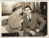 SCHMELING, MAX & HIS MANAGER JOE JACOBS WIRE PHOTO (1937)
