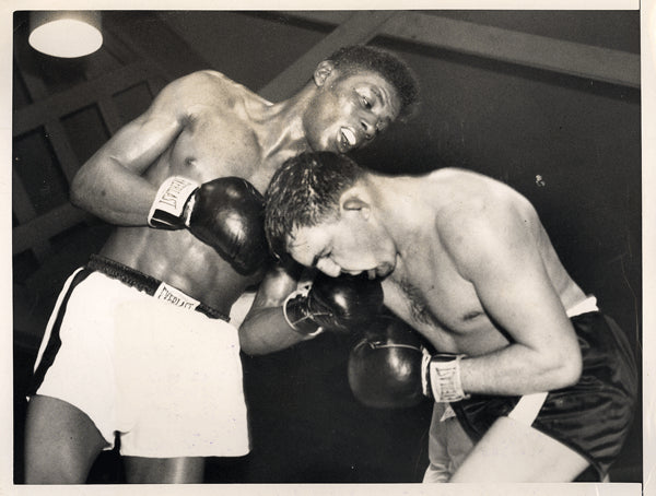 PATTERSON, FLOYD-DICK WAGNER WIRE PHOTO (1953-PATTERSON'S 6TH FIGHT)