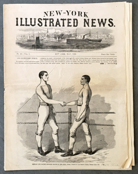 HEENAN, JOHN-TOM SAYERS NEW YORK ILLUSTRATED NEWS COMPLETE NEWSPAPER (1860)