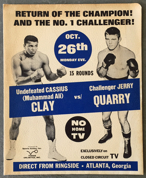 ALI, MUHAMMAD-JERRY QUARRY I PRESS KIT (1970)