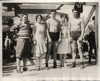 DEMPSEY, JACK & YOUNG STRIBLING & HIS FAMILY WIRE PHOTO (1926)