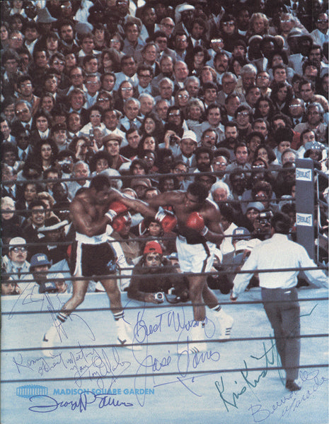 ALI, MUHAMMAD-EARNIE SHAVERS SIGNED OFFICIAL PROGRAM (1977)